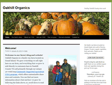 Tablet Screenshot of oakhillorganics.com